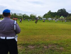 Polsek Lembar Lakukan Pengamanan Liga 3 ASKAB PSSI