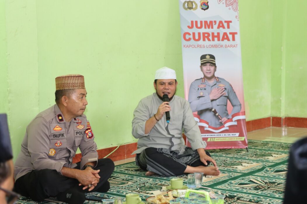 Jumat Curhat Polres Lombok Barat, Sambangi Ponpes AL Hamidy