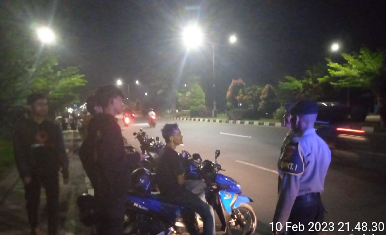 Kegiatan Patroli Blue Light Polsek Gerung