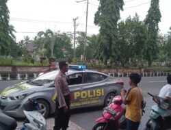 Sasar Taman Kota Gerung, Patroli Rutin Polsek Gerung Antisipasi 3C dan Balap Liar