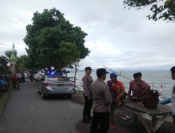 Patroli Rutin Polsek Labuapi di Wilayahnya, Sampaikan Pesan Kamtibmas Waspada Cuaca Ekstrem