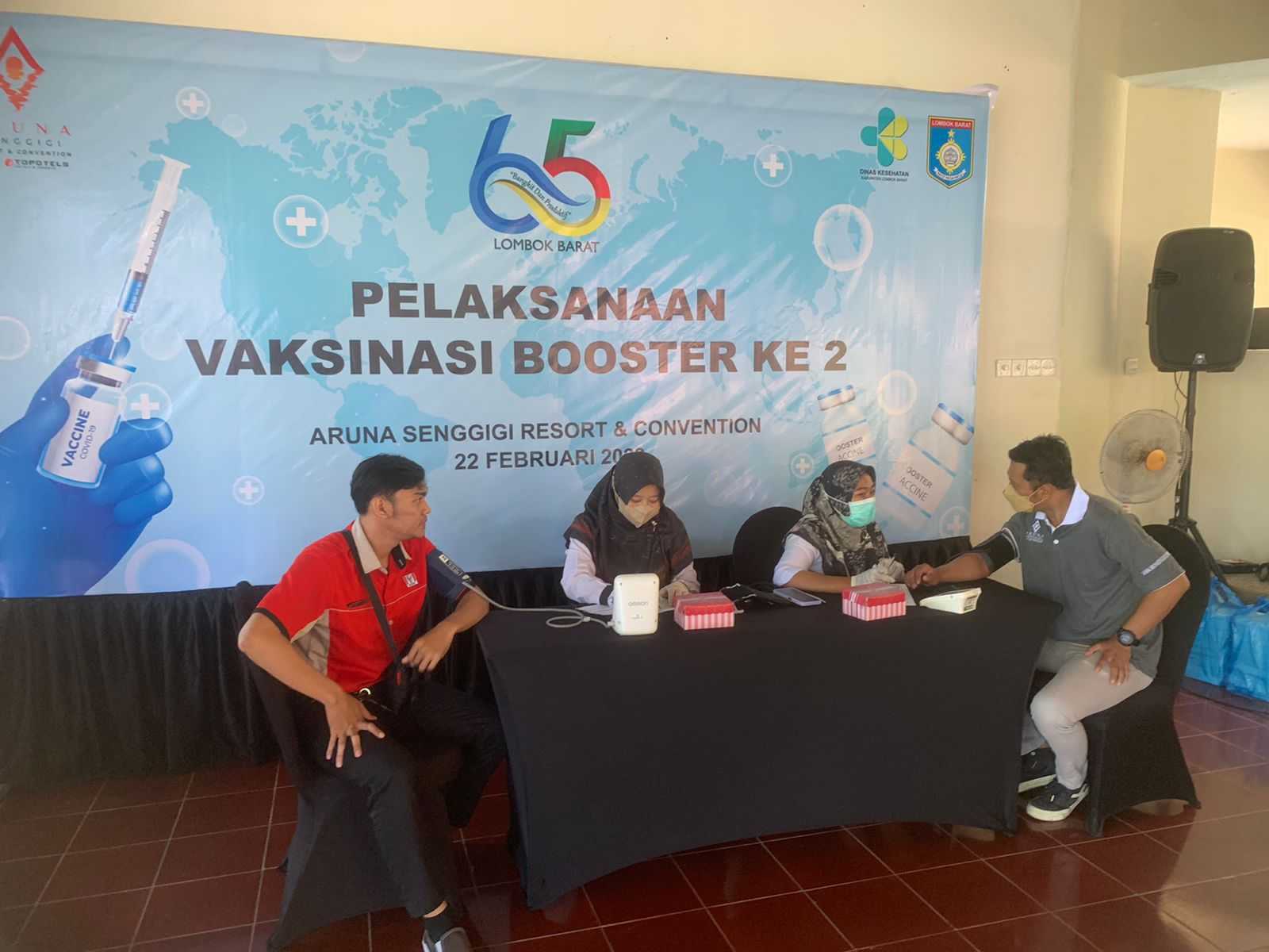 Vaksinasi Booster Ke Dua di Aruna Senggigi