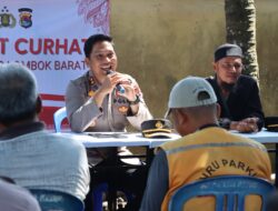 Sekaligus Cek Harga Bahan Pokok, Warnai Jumat Curhat Kapolres Lombok Barat AKBP Bagus Nyoman Gede J. di Pasar Kediri