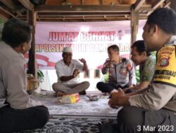 Jumat Curhat Kapolsek Kediri di Desa Gelogor, Singgung Kasus Oknum Tenaga Didik di Kediri