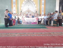 Sambangi Masjid Baitul Qadri BTN BHP Desa Karang Bongkot, Dalam Jumat Curhat dari Kapolsek Labuapi