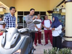 Sepeda Motor Curian Ditemukan, Kapolres Lombok Barat Serahkan Kembali Kepada Pemiliknya