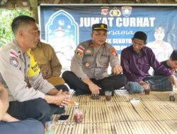 Kegiatan Jumat Curhat di Desa Batu Putih, Polsek Sekotong Temui Para Tokoh