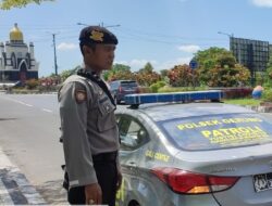 Antisipasi Balap Liar dan Aksi Kejahatan, Patroli Rutin Polsek Gerung Sambangi Taman Kota Gerung dan Jalur BIL
