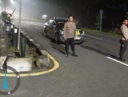 Berikan Imbauan di Tongkrongan Sepanjang Jalan BIL, Patroli Terjadwal Polsek Gerung