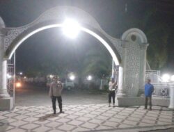 Pengamanan Sholat Tarawih di Kecamatan Gerung, Polsek Gerung Terjunkan Personel di Masjid-masjid prioritas