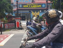 Pengaturan Lalulintas Siang Polsek Labuapi, Tempatkan personel di Sekolah-sekolah
