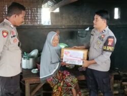 Polsek Kediri Gelar Kegiatan Penyaluran Bantuan Sosial untuk Negeri