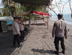 Personel Kepolisian Lakukan Patroli di Objek Wisata Pantai Induk, Gerung untuk Mewujudkan Rasa Aman Masyarakat