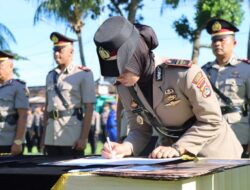 Polres Lombok Barat Alami Pergeseran Pejabat Utama dalam Serah Terima Jabatan