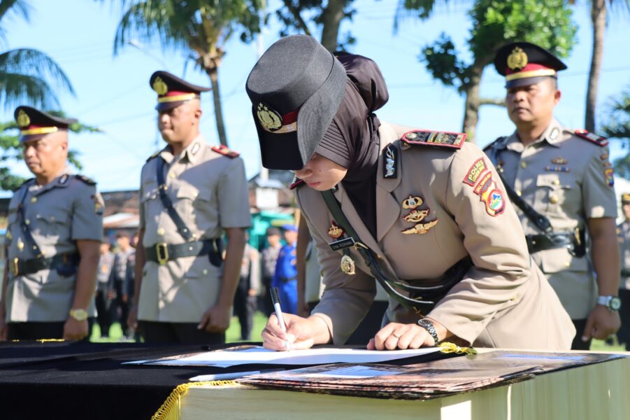 Polres Lombok Barat Alami Pergeseran Pejabat Utama dalam Serah Terima Jabatan