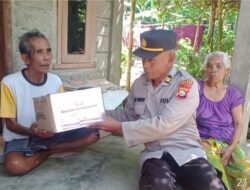 Polsek Gerung Gelar Program Bantuan Kemanusiaan untuk Negeri Berupa Paket Sembako