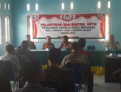 Berlangsung Sukses, Polsek Labuapi Amankan Pelantikan dan Bimtek KPPS Pemilihan Kepala Desa Bengkel