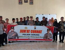 Kapolsek Gerung Melaksanakan Program Jumat Curhat Bersama Kelurahan Gerung Utara