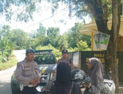 Kapolsek Lembar Lakukan Upaya Jaga Situasi Kamtibmas Jelang Pilkades Serentak di Desa Labuan Tereng