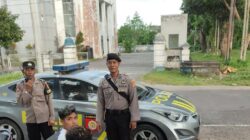 Polsek Gerung Lakukan Patroli Rutin di Sekitar Taman kota dan Kantor KPU Lombok Barat untuk Menjaga Kamtibmas