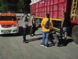 Polsek Kawasan Pelabuhan Lembar Lakukan Pengamanan Proses Bongkar Muat dan Patroli