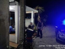 Polsek Labuapi Lakukan Patroli Malam Blue Light di Perumahan Padat Penduduk Desa Bagik Polak Barat untuk Mewujudkan Situasi Kondusif
