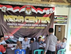 Polsek Lembar Gelar Patroli Dialogis, Pastikan Pelaksanaan Pilkades Desa Labuhan Tereng Berjalan Lancar dan Aman