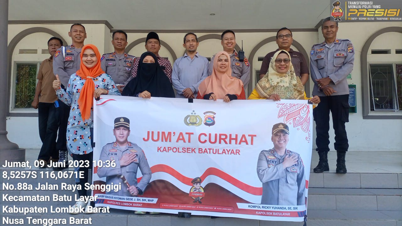 Jum'at Curhat di Kantor Camat Batulayar, Sinergi Polisi, Pemerintah, dan Masyarakat