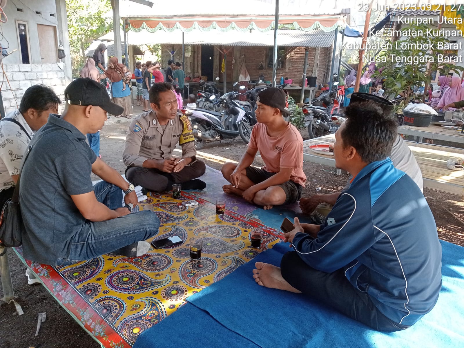 Kapolsek Kuripan Himbau Kerjasama dalam Pelaksanaan Adat Nyongkolan untuk Menjaga Keamanan