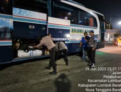 Patroli Blue Light Polsek Kawasan Pelabuhan Lembar, Cegah Pungli di Pelabuhan Lembar