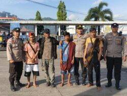 Ditemukan, Polsek Sekotong Lakukan Penjemputan 3 Orang Nelayan yang Sempat Hilang Kontak