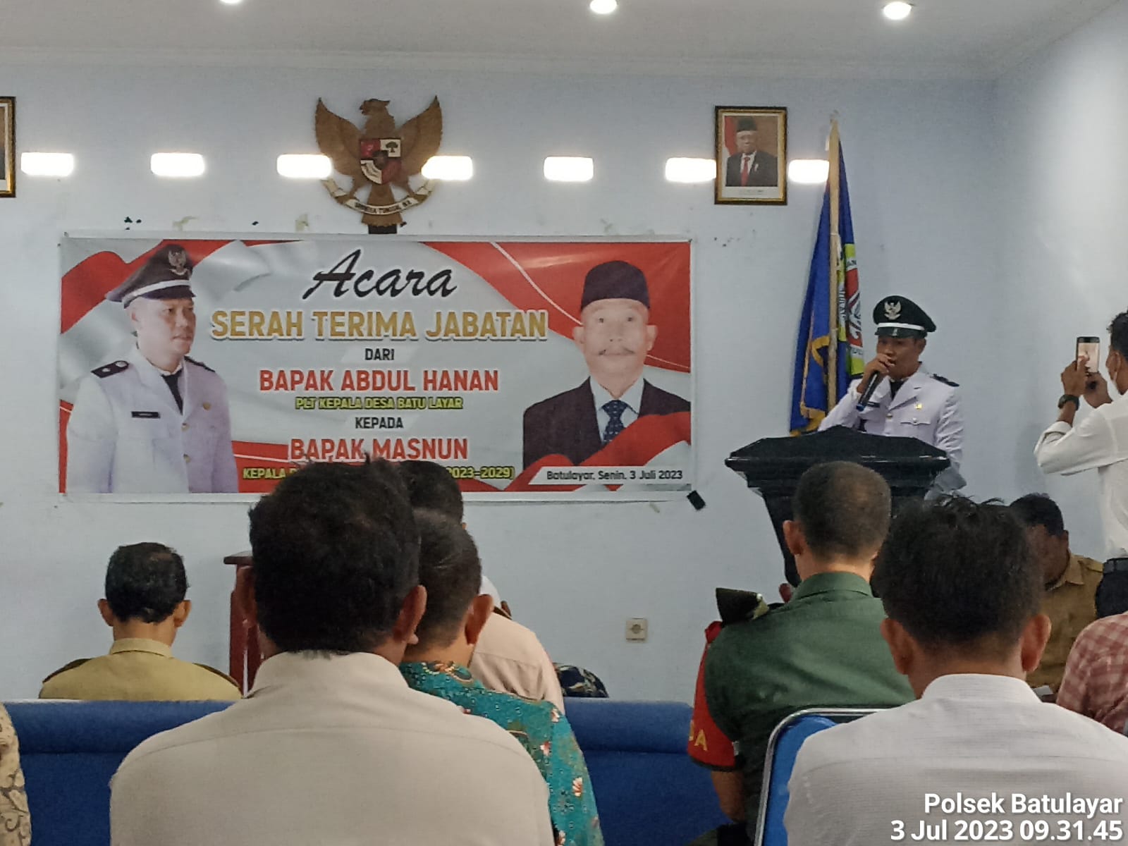 Acara Serah Terima Jabatan Kepala Desa Batulayar Khidmat dan Kondusif