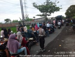 Polsek Labuapi Melaksanakan Patroli dan Pengamanan Giat Adat Nyongkolan di Dusun Bagu, Desa Terong Tawah