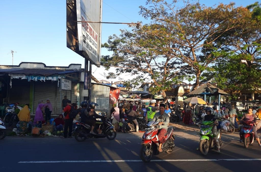 Polisi Sukses Antisipasi Kemacetan di Pasar Umum Kediri