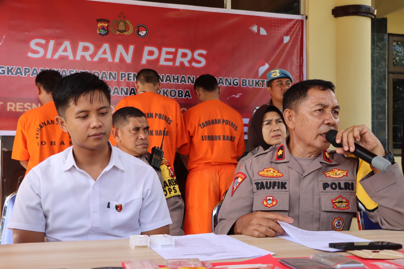 Polres Lombok Barat Mengamankan dan Pemusnahan 35,22 Gram Barang Bukti Narkotika