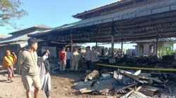 Polsek Labuapi Jaga Status Quo Pasca Kebakaran Pasar Karang Bongkot