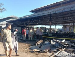 Polsek Labuapi Jaga Status Quo Pasca Kebakaran Pasar Karang Bongkot Labuapi
