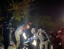 Antisipasi Aksi Kejahatan dan Balap Liar, Tim Patroli Perintis Presisi Sat Samapta Polres Lombok Barat Gelar Patroli Malam