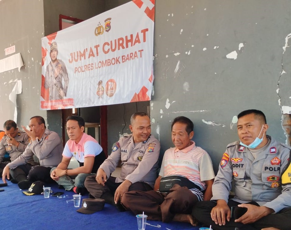 Jumat Curhat Kapolres Lombok Barat Polri Dekat dengan Masyarakat