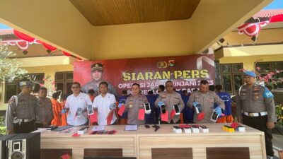 39 Kasus Kejahatan Terungkap dalam Operasi Jaran Rinjani 2023 Polres Lombok Barat