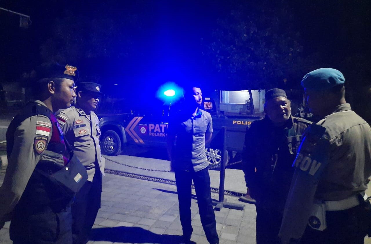 Patroli Rutin Polsek Sekotong Cegah Tindak 3C dan Gangguan Kamtibmas di Obyek Vital