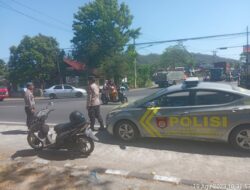 Polsek Gerung Amankan Pawai/Konvoi HUT RI ke-78