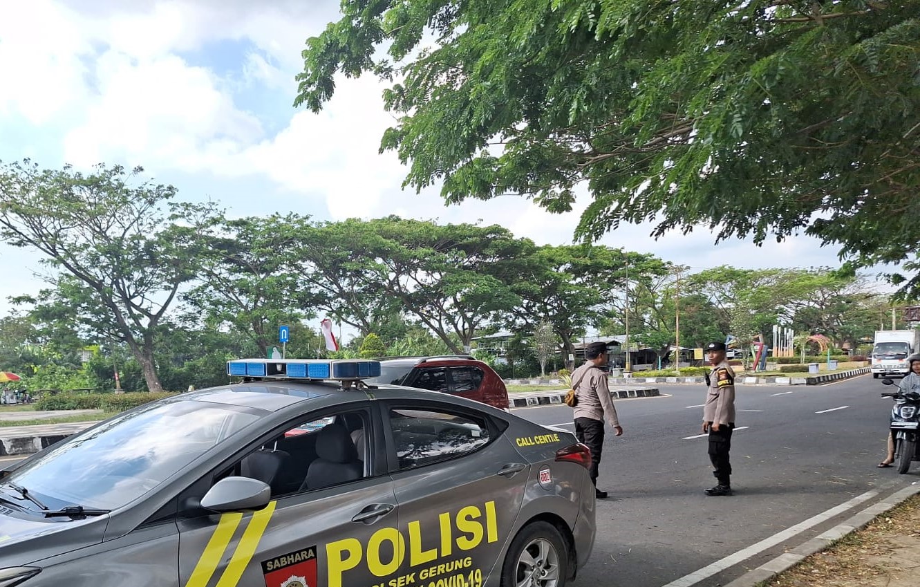 Polsek Gerung Patroli Rutin, Antisipasi Tindak 3C dan Gangguan Kamtibmas