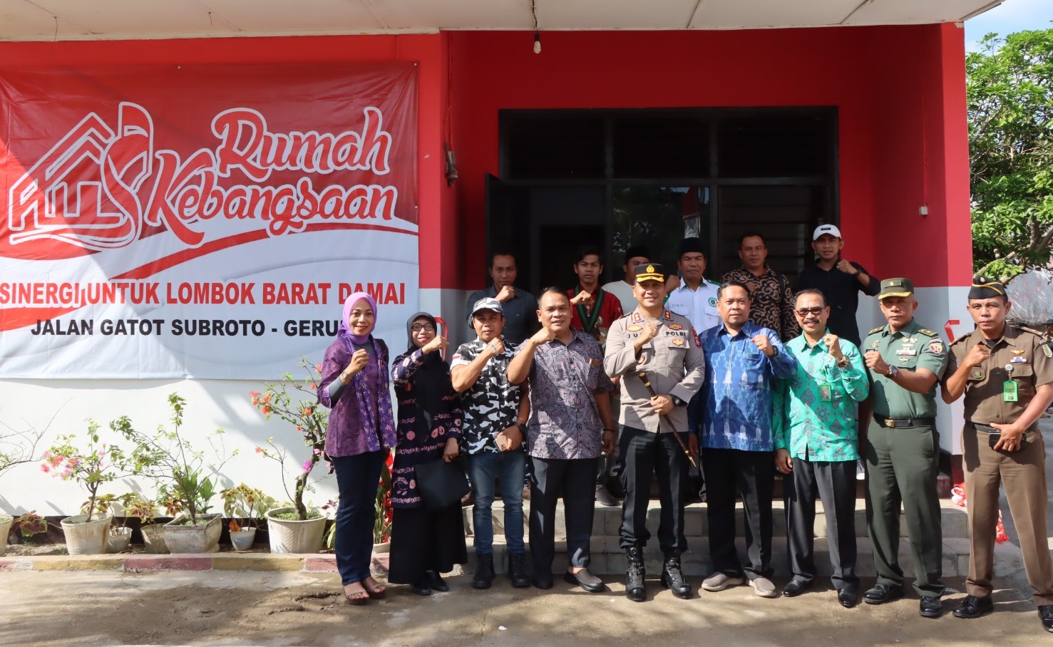 Kapolres Lombok Barat Resmikan Rumah Kebangsaan