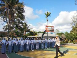 Subsatgas Binluh Sekalgus Subsatgas Dikmas Gelar Patroli Keamanan Sekolah di SMAN 1 Gerung