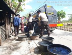 Masyarakat Sekotong Terima Air Bersih dari Polres Lombok Barat sebagai Bantuan Kemanusiaan