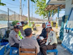Polsek Kawasan Pelabuhan Lembar Beri Penyuluhan Harkamtibmas kepada Security PT Indocement