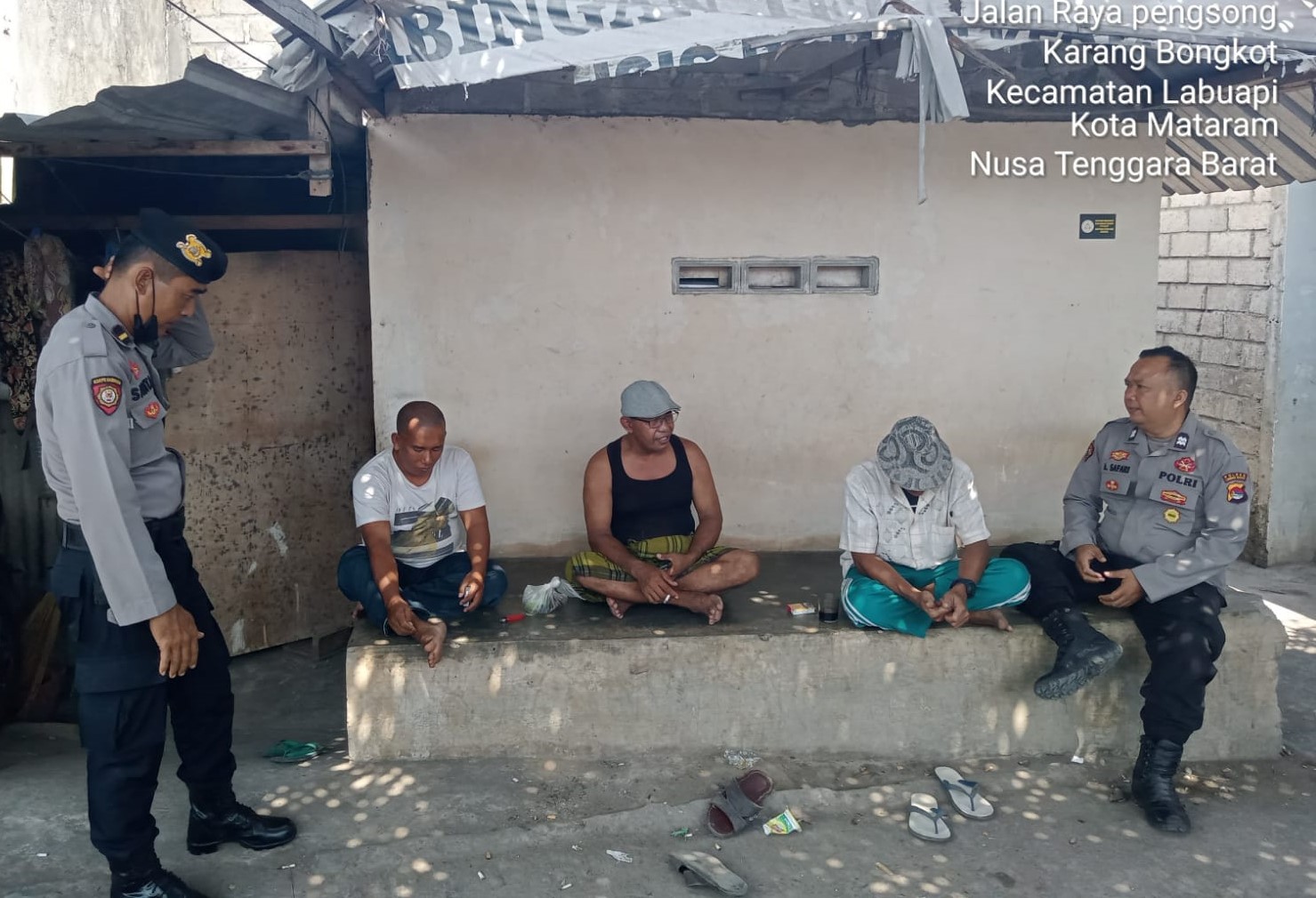 Polsek Labuapi Patroli di Lokasi Rawan Narkoba