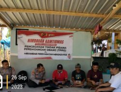 Polsek Lembar Patroli dan Sosialisasi UU TPPO ke Masyarakat