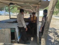 Polsek Sekotong Jaga Keamanan Pantai Elak-elak, Ini Pesan Kamtibmasnya